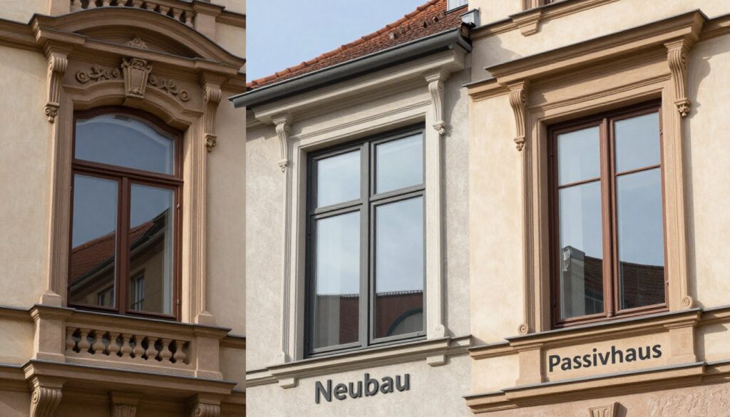 Fenster für Altbau, Fenster für Neubau, Passivhausfenster